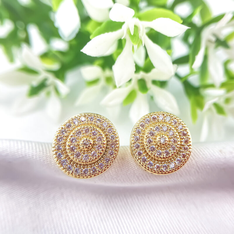 Brinco Espiral  Elegance Cravejado