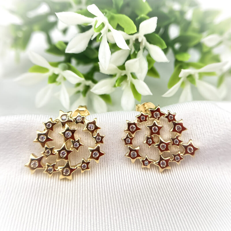 Brinco Constelação de Estrelas com Zircônias