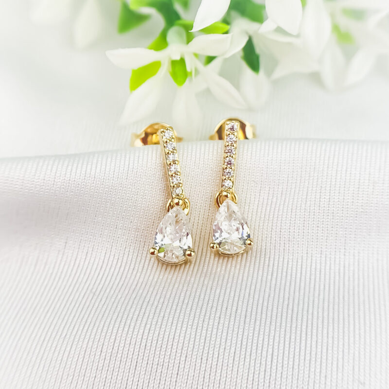 Brinco Sapatinho Gota de Cristal