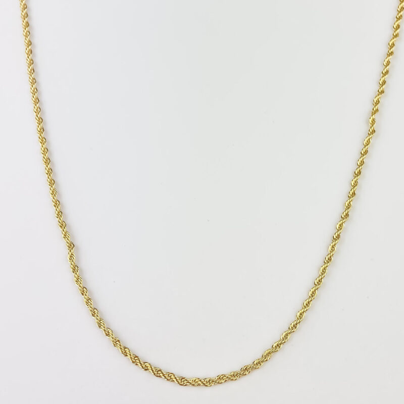 Corrente FemininaTrança Dourada