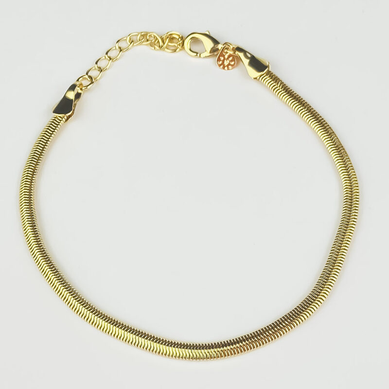 Pulseira Fio de Ouro Serpentina