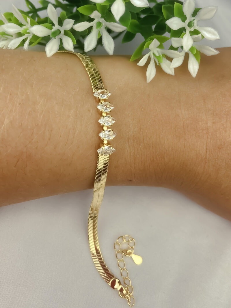 Pulseira Grumet com Detalhe de Zircônias - Image 3