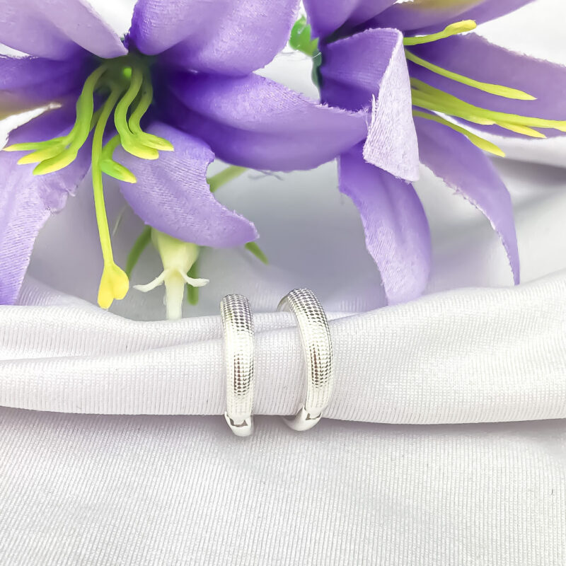 Brinco Argola Minimalista Prata 925 tamanho G